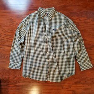 Chaps Ralph Lauren Mens XLarge Plaid L/S Button Front Shirt